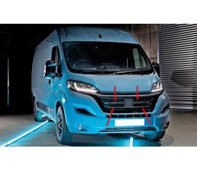 Накладки на решітку радіатора (3 шт, нерж.) для Opel Movano 2021- рр