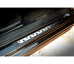 Накладки на пороги (Dotline, 4 шт., нерж) для Volkswagen Passat B7 2012-2015 рр