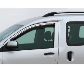 Вітровики з хромованим молдингом Niken Luxury (2 шт) для Renault Dokker 2013-2022 рр