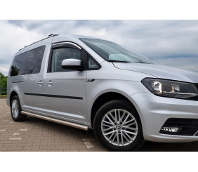 Вітровики з хромованим молдингом Niken Luxury (2 шт) для Volkswagen Caddy 2015-2020 рр