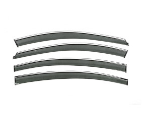 Вітровики з хромованим молдингом Niken Luxury (SD, 4 шт) для Chevrolet Cruze 2009-2015 рр