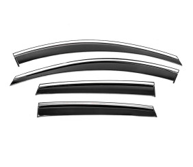 Вітровики з хромованим молдингом Niken Luxury (4 шт) для Chevrolet Captiva 2006-2019 рр