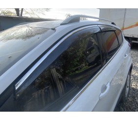 Вітровики з хромованим молдингом Niken Luxury (4 шт) для Ford Kuga/Escape 2013-2019 рр