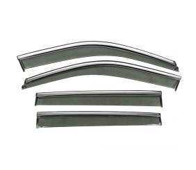 Вітровики з хромованим молдингом Niken Luxury (4 шт) для Jeep Compass 2016- рр