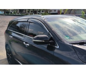 Вітровики з хромованим молдингом Niken Luxury (4 шт) для Kia Sorento III UM 2014-2020 рр