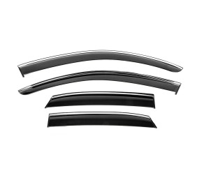 Вітровики з хромованим молдингом Niken Luxury (4 шт) для Lexus RX 2022- рр