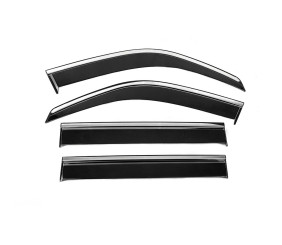 Вітровики з хромованим молдингом Niken Luxury (4 шт) для Toyota Land Cruiser 100 1998-2007 рр