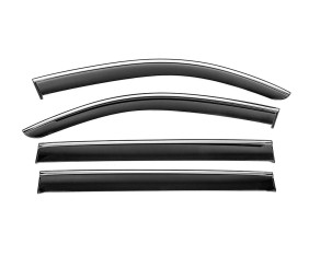 Вітровики з хромованим молдингом Niken Luxury (4 шт) для Mercedes GLS X167 2019- рр