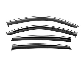 Вітровики з хромованим молдингом Niken Luxury (4 шт) для Mercedes GLE coupe C292 2015-2019 рр