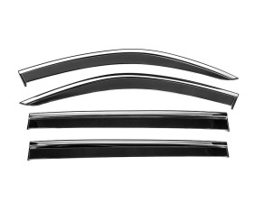 Вітровики з хромованим молдингом Niken Luxury (4 шт) для Mercedes GL/GLS сlass X166 2012-2019 рр