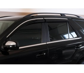 Вітровики з хромованим молдингом Niken Luxury (4 шт) для Mercedes ML W164 2005-2011 рр