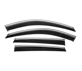 Вітровики з хромованим молдингом Niken Luxury (4 шт) для Mazda CX-5 2017- рр