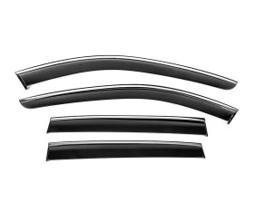Вітровики з хромованим молдингом Niken Luxury (4 шт) для Mazda CX-50 2022- рр