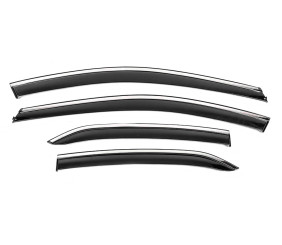 Вітровики з хромованим молдингом Niken Luxury (4 шт) для Toyota Camry 2017-2023 рр