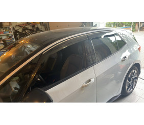 Вітровики з хромованим молдингом Niken Luxury (4 шт) для Volkswagen ID.3 2019- рр