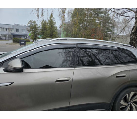 Вітровики з хромованим молдингом Niken Luxury (4 шт) для Volkswagen ID.6 2021- рр
