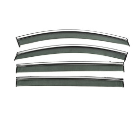 Вітровики з хромованим молдингом Niken Luxury (4 шт) для Volkswagen Sharan 2010-2023 рр