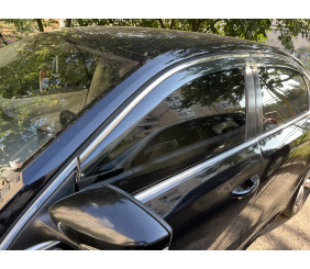 Вітровики з хромованим молдингом Niken Luxury (USA, 4 шт) для Volkswagen Passat B7 2012-2015 рр