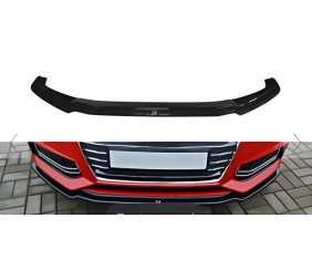 Передня Lip накладка DPT V-1 (для S-Line, 2016-2019, чорний глянець) для Ауди A4 B9 рр