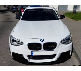 Передня Lip накладка DPT V-1 (Для M Performance, чорний глянець, 2 шт) для BMW 1 серія F20/F21 2011-2019 рр