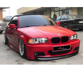 Передня Lip накладка DPT V-2 (Для M Sport, чорний глянець) для BMW 3 серія E46 1998-2006 рр