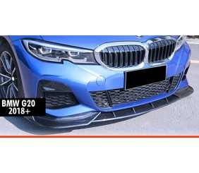 Передня Lip накладка DPT V-1 (Для M Technic, чорний глянець) для BMW 3 серія G20/G21 2018- рр