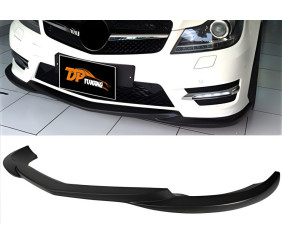 Накладка на передній бампер DPT V2 (2011-2015, чорний глянець) для Mercedes C-class W204 рр