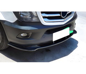 Передня Lip накладка DPT (чорний глянець) для Mercedes Sprinter W906 2006-2018 рр