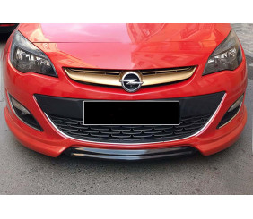Передня Lip накладка DPT V-1 (чорний глянець) для Opel Astra J 2009-2015 рр