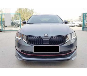 Передня Lip накладка DPT V-1 (2017-2019, Під фарбування) для Skoda Octavia III A7 рр
