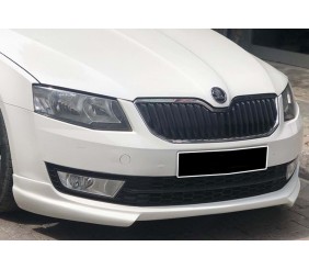 Передня Lip накладка DPT V-1 (2013-2017, Під фарбування) для Skoda Octavia III A7 рр