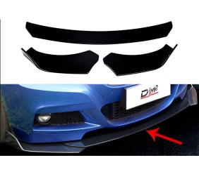 Універсальна передня Lip накладка DPT V-4 (ABS, чорний глянець)