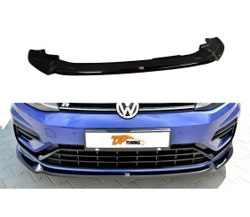 Передня Lip накладка DPT V-3 (для R / R-Line HB, 2017-2019, чорний глянець) для Volkswagen Golf 7/E-Golf рр