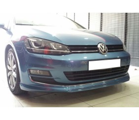 Передня Lip накладка DPT V-2 (під заводський бампер, 2012-2017, чорний глянець) для Volkswagen Golf 7/E-Golf рр