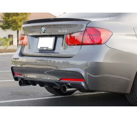 Задній дифузор DPT V-4 (для M-Performance, чорний глянець) для BMW 3 серія F30/F31 2012-2019 рр