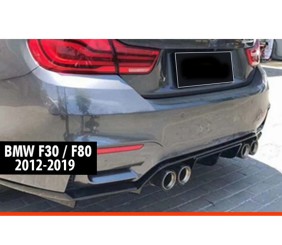 Задній дифузор DPT V-2 (для Vorstainer, чорний глянець) для BMW 3 серія F30/F31 2012-2019 рр