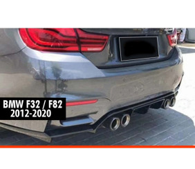 Задній дифузор DPT V-4 (для M-4 Vorstainer, чорний глянець) для BMW 4 серія F32/F33/F36 2012-2020 рр