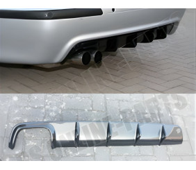 Задній дифузор DPT (для M-Technic, чорний глянець) для BMW 5 серія E39 1996-2003 рр