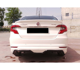 Задній дифузор DPT (SD, чорний глянець) для Fiat Tipo 2016- рр