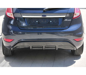 Задній дифузор DPT V-2 (HB, чорний глянець) для Ford Fiesta 2008-2017 рр