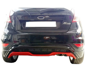 Задній дифузор DPT V-3 (HB, чорний глянець) для Ford Fiesta 2008-2017 рр