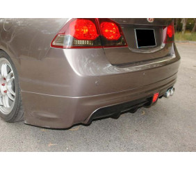 Задній дифузор DPT V-2 (чорний глянець) для Honda Civic Sedan VIII 2006-2011 рр