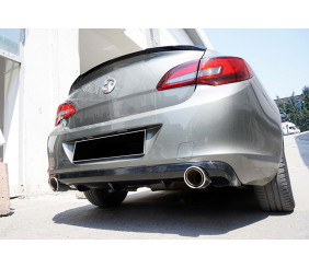 Задній дифузор DPT V-1 (SD, чорний глянець) для Opel Astra J 2009-2015 рр