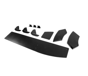 Задній дифузор DPT V-1 (чорний матовий) для Renault Clio IV 2012-2019 рр