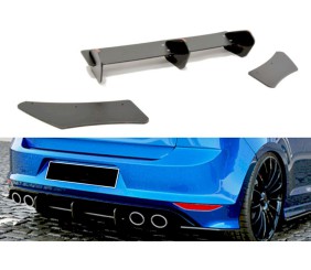 Задній дифузор DPT V-4 (для R / R-Line, 2012-2019, чорний матовий) для Volkswagen Golf 7/E-Golf рр