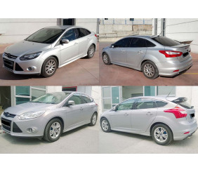 Бокові пороги DPT (2011-2014, Під фарбування) для Ford Focus III рр