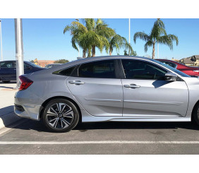 Бокові пороги DPT V-1 (Під фарбування) для Honda Civic Sedan X 2016-2021 рр