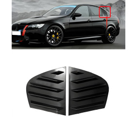 Накладки на задні вікна DPT (чорний глянець, 2шт) для BMW 3 серія E90/E91 2005-2011 рр