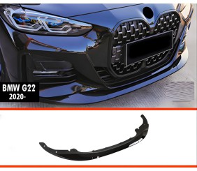 Передня Lip накладка DPT V-2 (для G22/G23, чорний глянець) для BMW 4 серія G22/23/26 2020- рр