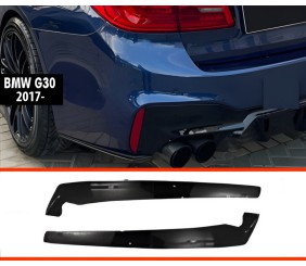 Задні FLAP накладки DPT (чорний глянець) для BMW 5 серія G30/G31 2017-2023 рр
